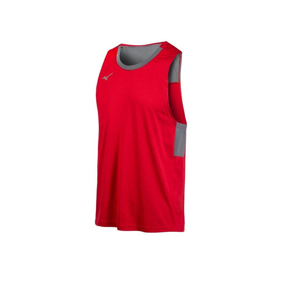 Camiseta De Tirantes Mizuno Alpha Hombre Rojas Outlet PNCU-13974